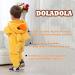 Doladola Unisex Baby Toddler Romper Jumpsuit | Yellow Duck Hooded Cartoon Sleepsuit | Ages 2.5-3.5 Years - Buy Online on GoSupps.com