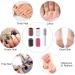 Qingmeng Grinding Sleeve Nail Miller - 200 Pieces Grinding Cap Attachments for Gel Nails | 80/120/140 Grit Mini Sleeves for Manicure & Nail Art - Buy Online on GoSupps.com