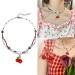 Beaded Cherry Choker Necklace for Women Teen Girls Bohemia Crystsal Bead Choker Sweet Clavicle Chain Jewelry Gift Women Cherry Pendant Necklace Delicate Lightweight and Comfortable Necklace - Buy Online on GoSupps.com