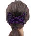 kawehiop Versatile Stretchy Hair Clip Double Slide Combs Creating Chic Bun Updos Purple 1Set 1Set Purple - Buy Online on GoSupps.com