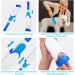 Alihoo Double-Sided Brush Hair Remover & Pet Brush - Self-Cleaning Base for Furniture & Carpet - Large & Travel Size - Blue - Buy Online on GoSupps.com