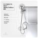 Stainless Steel Diaper Sprayer - Heavy-Weight, Splatter-Proof Bidet Attachment for Cloth Diapers | Complete Diaper Washer Hand Held Sprayer - Buy Online on GoSupps.com