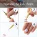 Dangle Nail Piercing Charms Set - 61 Pieces for Nail Art with Hand Drill and Beaded Rings - Acrylic, Gels and Decorations - Gold & Silver - Buy Online on GoSupps.com