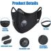 Habac Studio Mesh Sports Face Mask + 6pcs PM 2.5 Filters | Reusable & Washable | Dust Breathing Valves | UK Seller Navy - Buy Online on GoSupps.com