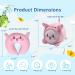 JOYRAVO 2-in-1 Travel Pillow for Kids - Adorable Pink Pig Plushie Converts to U-Shaped Neck Pillow for Ultimate Comfort on Airplane, Train, Bus Trips - Buy Online on GoSupps.com