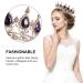 FRCOLOR Gold Baroque Jeweled Queen Crown - Vintage Crystal Tiara & Rhinestone Wedding Crown for Women - Perfect for Birthdays & Special Occasions - Buy Online on GoSupps.com