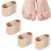 Ruamny Big Toe Separators Hammertoe Straightener Gel Toe Correction Elasticated Hammertoe Corrector Pain-Free for Both Female and Male Gel Fiber Toe Correction(4Pcs Nylon)-Size L