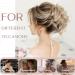 Claw Messy Bun Hairpieces Wavy Curly 75G Thick Hair Chignon Tousled Updo Doughnut Hair Bun Synthetic Ponytail Dark Grey - Buy Online on GoSupps.com