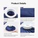 BICAREE Ice Cold Pack Reusable Ice Bags Hot Water Bag for Hot & Cold Therapy and Pain Relief with Cover No-Leak Elastic Breathable Ice Bag Size 6" Blue classic 6'' - Buy Online on GoSupps.com