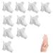 White Cotton Gloves Moisturizing Gloves Soft Elastic Skincare Glove Working Gloves for Women Dry Hands Jewelry Inspection and More One Size Fits Most (10 Pairs)