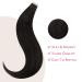 Buy Salife Tape Extensions - Real Hair Natural Black 10Pcs 25g 40cm Invisible Hair Extensions for Girls - Buy Online on GoSupps.com