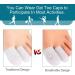 Welnove Pack of 16 Toe Protectors - Gel Toe Caps & Breathing Toe Sleeves for Pain Relief (10 Large & 6 Medium) - Prevent Corns & Blisters - White - Buy Online on GoSupps.com