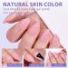 BTArtbox XCOATTIPS Short Almond Press On Nails - Natural Pink Gel False Nails Soak Off Acrylic Extensions for DIY Nail Art & Halloween Gifts - Buy Online on GoSupps.com