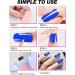 Kalolary 20PCS Nail Adhesive Wrap Nail Gel Polish Strips Full Wraps Nail Polish Stickers Cured Gel Nail Strips Self-Adhesive Gel Nail Wrap Stickers Decals(UV/LED Lamp Required) (Klein Blue) - Buy Online on GoSupps.com
