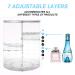 Sanipoe 360 Spinning Makeup Organizer | Cosmetic Carousel Storage Shelf for Countertop and Bathroom - Buy Online on GoSupps.com
