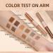 Buy Dual Ended Liquid Eyeshadow Set - 6 Neutral & Glitter Shades | Waterproof Long Lasting Creamy Formula - Buy Online on GoSupps.com