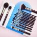 Jessup 15 Pcs Professional Makeup Brush Set - Synthetic Hair & Wooden Handle for Face Eye Foundation Powder & Eyeliner - International Shipping Available - Buy Online on GoSupps.com