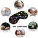 80s Memphis Puzzle Style Sleep Mask - Adjustable Eye Cover for Sleeping and Travel - Buy Online on GoSupps.com
