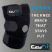 EzyFit Knee Brace Support for Arthritis ACL LCL MCL Sports Meniscus Tear, Large Size - Non-Slip Neoprene Wrap for Injury Recovery - Side Stabilizers, Open Patella Design - Buy Online on GoSupps.com
