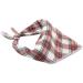 Buy Aring Pet Dog Bandana - Soft Cotton Triangular Bib-Scarf for All Dogs & Cats | Red Green Checkered Design - Buy Online on GoSupps.com