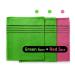 9pcs Korean/Asian Exfoliating Bath Washcloth Set - Green 6pcs, Red 3pcs | Genuine Korean Italy Towel for Skin Massage, Removing Dead Skin Cells, Cleaning Pores | Reusable - Buy Online on GoSupps.com