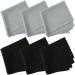 10 Pcs Premium Microfiber Cleaning Cloths for Lens Glasses & Screens - Black Saw Tooth Edge - Buy Online on GoSupps.com