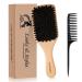 Boar Bristle Hair Brush 100% Pure Boar Bristle Paddle Brush for Women Men Kids Thin Fine Long Curly or Any Type of Hair Restore Shine & Texture and Makes Hair Smooth & Health Yellow