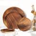 Fruit Tray Whole Wood Acacia Plate Round Sushi Plate Dessert Fruit Bread Plate Soup Tableware Set Kitchenware (Size : X-Small) - Buy Online on GoSupps.com
