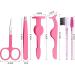 6Pcs Eyelash Curlers and Eyebrow Grooming Kit Set - Tweezer, Applicator Tool, Comb, Scissor, Clippers, and Brush - Portable Mini Set for Women - Fake Lash Cosmetic Essentials - Buy Online on GoSupps.com