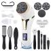 Electric Callus Remover for Feet(Built-in dust collector)  Rechargeable Waterproof Electric Foot File with Vacuum  Professional Foot Care Kit  for DeadSkin Remover(White)
