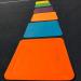 Eco Walker 12-inch Flat Square Spot Marker Multi-Color Playmat for Kids - Exercise Floor Mat - Buy Online on GoSupps.com