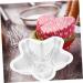 Zerodeko 4pcs Rolls Baking Tool Mold Cake Mold Muffin Mould Cheese Tray Metal Jelly Mold Mousse Non Stick 14X14X4CMx4pcs Silverx4pcs - Buy Online on GoSupps.com