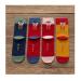 4 Pairs Chinese New Year Red Socks Embroidered Men's and Women's Cotton Socks for The 2022 Natal Year Comfortable Couple Sports Socks 36-42 (Color : 4 Colors)