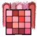 Waterproof 16 Colors Pink Red Blush Shimmer Matte Eyeshadow Palette.Highly Pigmented Light Dark Pink Eye Shadow Makeup Powder Palet.Matt Shiny Pressed Eye Pallet. paleta sombra de ojos rosa