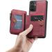 Buy Soonic Leather Protective Cover for Samsung Galaxy A34 5G - Magnetic Wallet Case with Card & Coin Compartments Folding Design Red - Buy Online on GoSupps.com