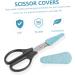 Buy Deliveries 2-Part Scissor Set - Bling Embroidery & Office Trim Tools with Leather Cover - Green 6.4x2.5cm | International Shipping Available - Buy Online on GoSupps.com