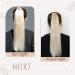 Hetto Braid Extensions | Real Hair Blond Ponytail Extensions #18/613 Ash Blonde | Highlighted 30g 35cm - Buy Online on GoSupps.com