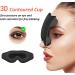EMICUTE 3D Contoured Sleep Eye Mask - Soft Comfort Blindfold for Men and Women - Ideal for Flight Travel, Yoga, and Nap - Black - Buy Online on GoSupps.com