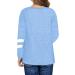 WHVFSSG Teen Girls Soft Striped Long Sleeve Tunic Top | Casual Crewneck Pullover Sweatshirt | 1-blue, Size 12-13 Years - Buy Online on GoSupps.com