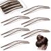 36 Pieces U Shaped Hair Pins Ballet Bobby Pins U Pin Hair Styling Pins Bobby Pins for Updo Metal U Bun Hair Pins for Women Girls Thick Thin Long Curly Hair (Brown  3 Inches) Brown 3 Inch