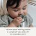 SoothiPop (2 Pack) Silicone Pacifier Shaped Baby Teething Toy - Freezable & Chewable - White & Blush - Soothe Infant Sore Gums - Buy Online on GoSupps.com