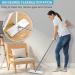 BOSHENG Hands-Free Flat Floor Mop and Bucket Set | 3 Microfiber Pads | All Floor Types | Home Cleaning System - Buy Online on GoSupps.com