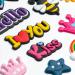 KHOCOEE 150pcs Shoe Charms for Clog Garden Slippers - Letter Design, Unisex Wristband Decoration - Party Gift - Buy Online on GoSupps.com