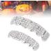 Hip Hop Teeth Brace Teeth Protection Hip Hop Teeth Charming Alloy for Halloween Party for Men for Concert for Hip Hop Fashion Shows for Women(Silver) - Buy Online on GoSupps.com
