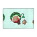 YYHHAOFA Sunflower Seeds Watermelon Seeds Picture Flannel Anti-Slip Floor mat 72"x48" : Fine Velvet Non-Slip Durable Soft White