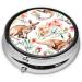 Funny Cartoon Kangaroo Mini Round Pill Box - 3 Compartment Portable Pill Organizer for Travel Home & Office - Buy Online on GoSupps.com