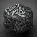KakapopoTCG Endless Dice Life Counter D20 Dice Spindown Solid Metal Extra Large Extra Heavy for MTG Magic The Gathering EDH Commander Metal Counter Countdown Endless Darkness (Tarnished Black)