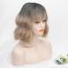 Kouwi Short Blonde Wig with Bangs - 12inch Heat Resistant Synthetic Bob Wig for White Women - Ideal for Cosplay - Buy Online on GoSupps.com