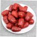HOMSFOU 30Pcs Simulated jujube Artificial red dates Home decoration plastic playes food decor fake jujube fake dried jujube realistic dried jujube simulation fruit Chestnut decorate milk - Buy Online on GoSupps.com