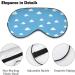 White Clouds Blue Sky Sleep Mask- Adjustable Blindfold for Sleeping and Travel - Buy Online on GoSupps.com